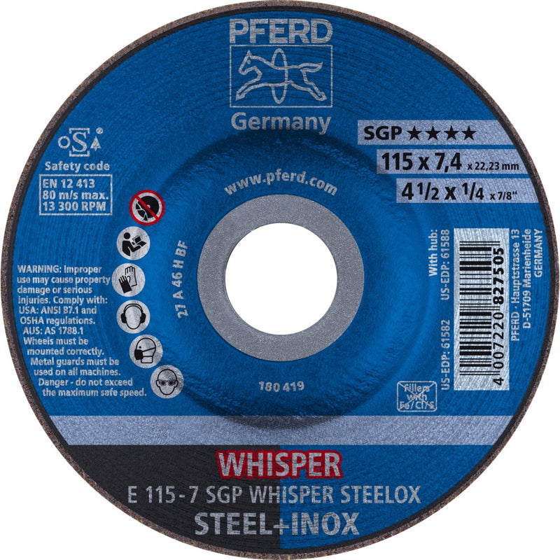 PFERD Navrondeller E 115-7 SGP WHISPER STEELOX