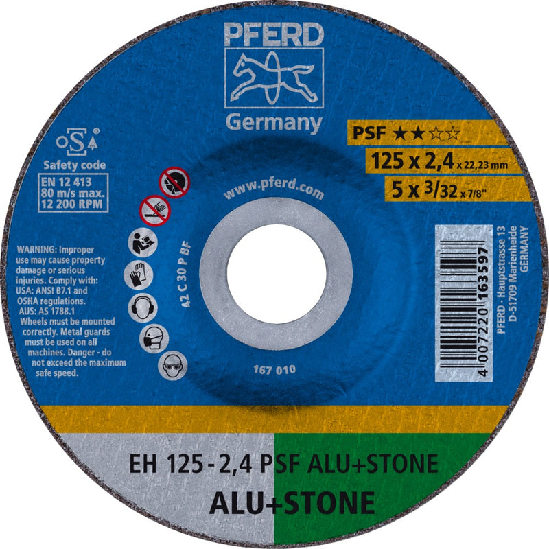 PFERD Kapskivor EH 125-2,4 PSF ALU+STONE