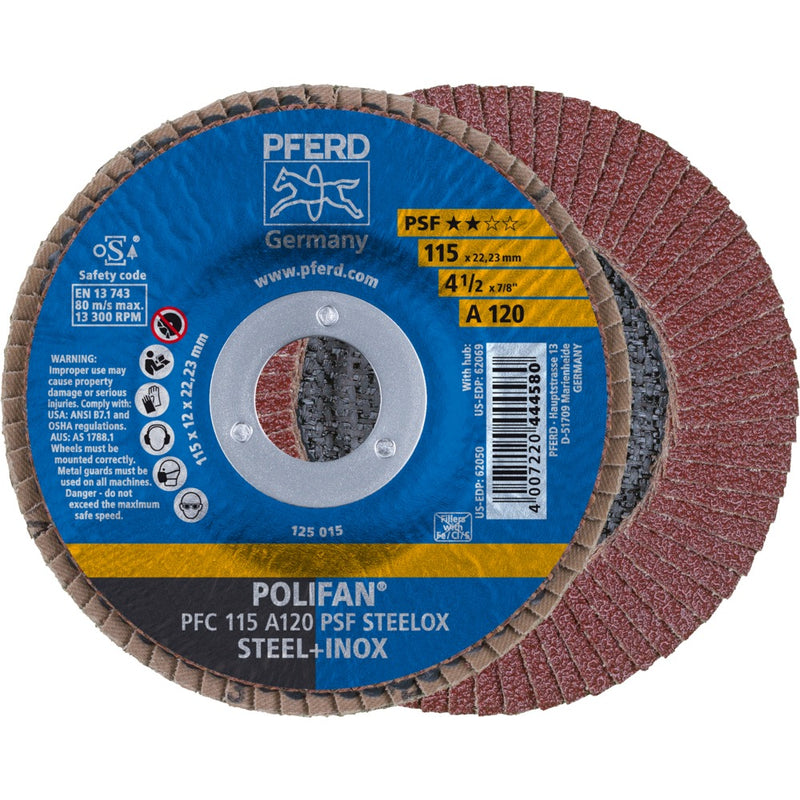 PFERD POLIFAN-lamellrondell PFC 115 A 120 PSF STEELOX