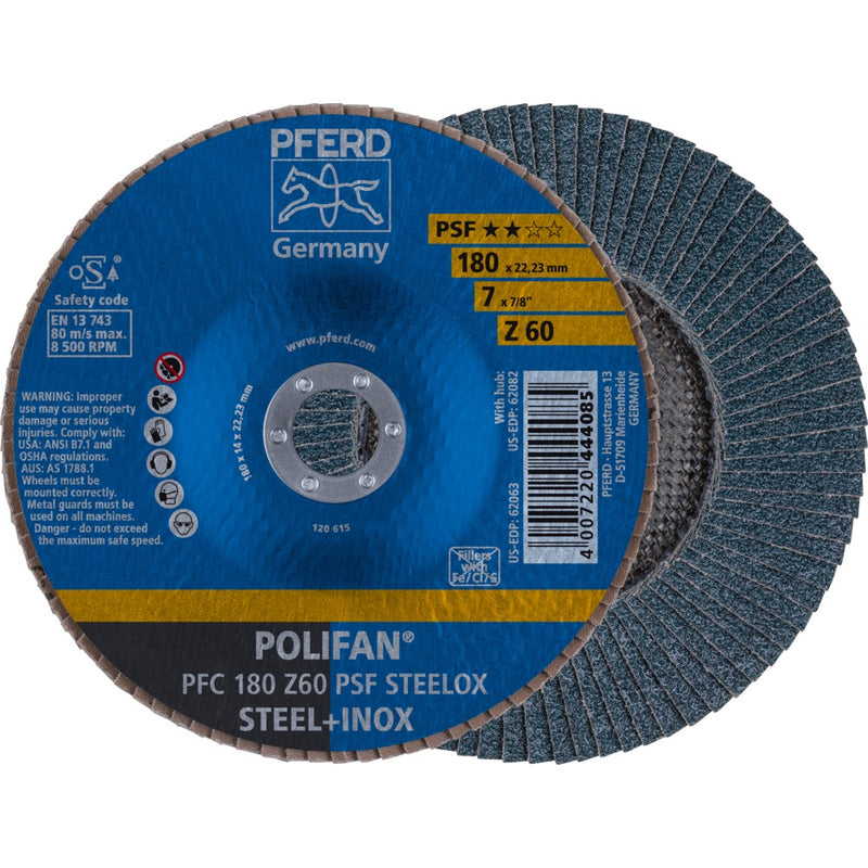 PFERD POLIFAN-lamellrondell PFC 180 Z 60 PSF STEELOX