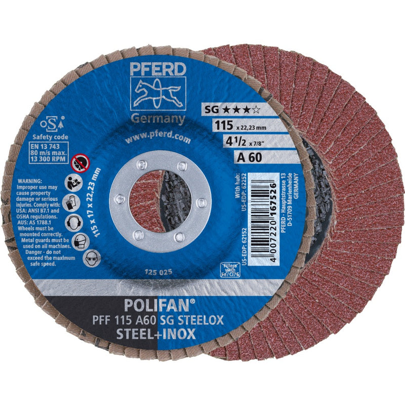 PFERD POLIFAN-lamellrondell PFF 115 A 60 SG STEELOX