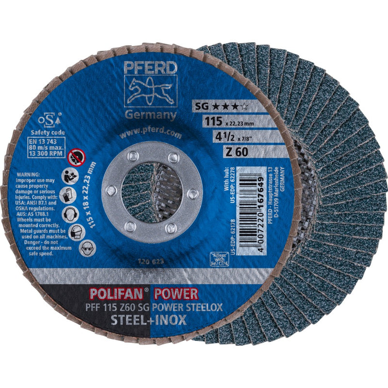 PFERD POLIFAN-lamellrondell PFF 115 Z 60 SG POWER STEELOX