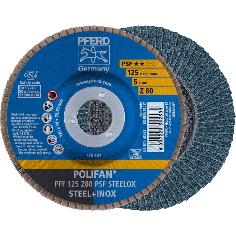 PFERD POLIFAN-lamellrondell PFF 125 Z 80 PSF STEELOX