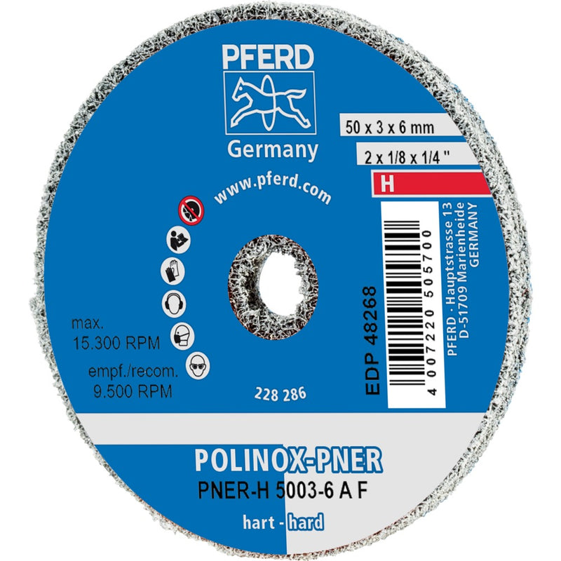 PFERD POLINOX kompaktpolerskivor PNER-H 5003-6 A F
